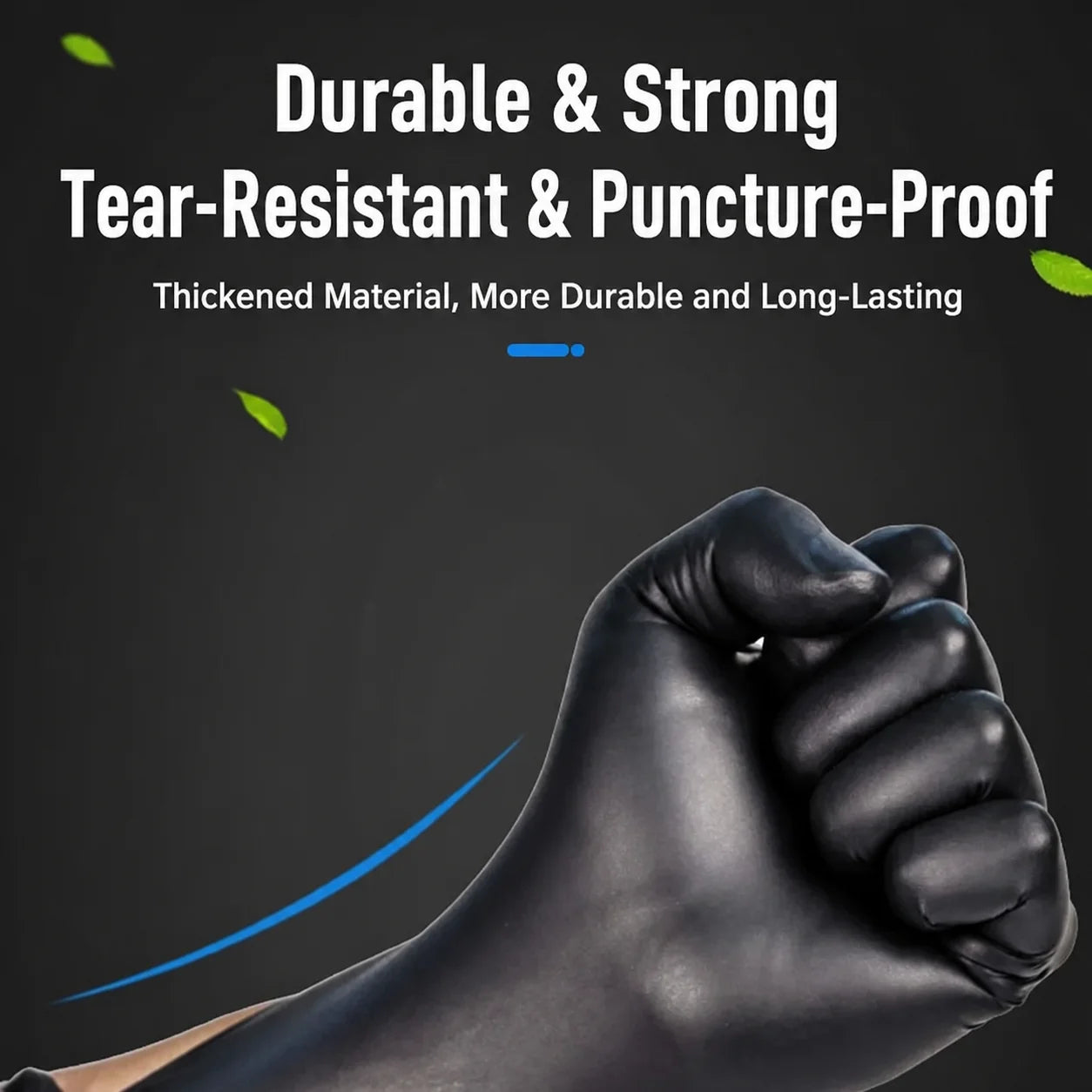 Heavy-Duty Diamond-Textured Nitrile Mechanic Gloves