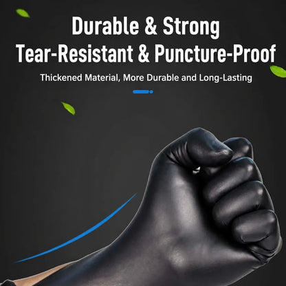 Heavy-Duty Diamond-Textured Nitrile Mechanic Gloves