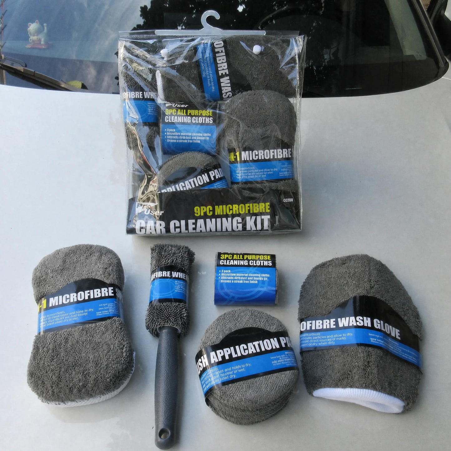 Car Wash Cleaning Tools Set (9-Piece)