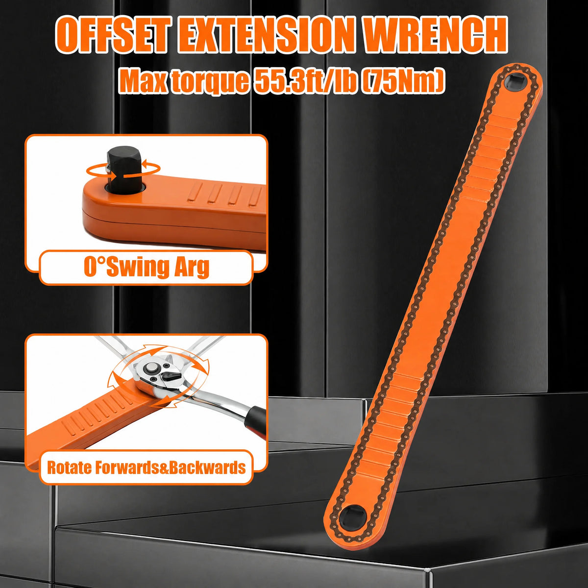 3/8" Offset Socket Extension