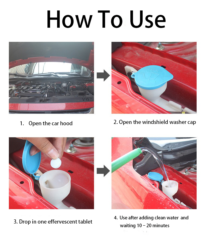 Auto Windshield Cleaner Tablets