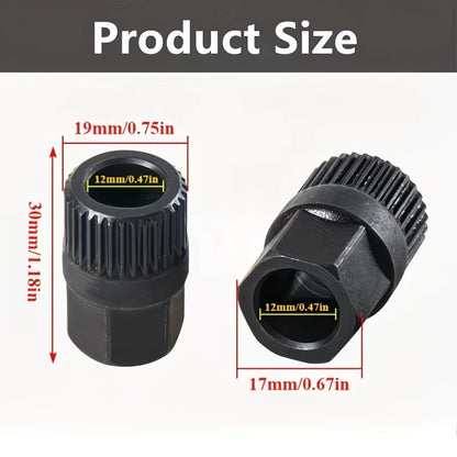 Heavy-Duty 33-Tooth Alternator Pulley Removal Tool