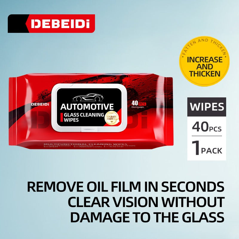 Automotive Glass Cleaning Wipes