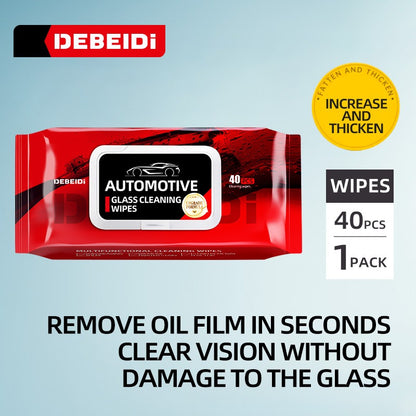 Automotive Glass Cleaning Wipes