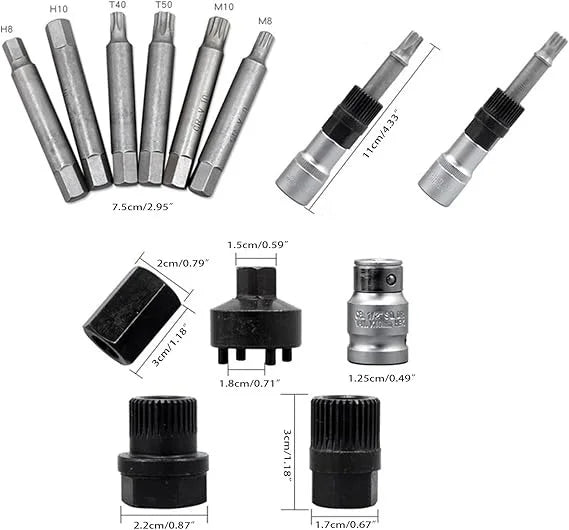 Heavy-Duty Alternator Pulley Removal Tool Kit