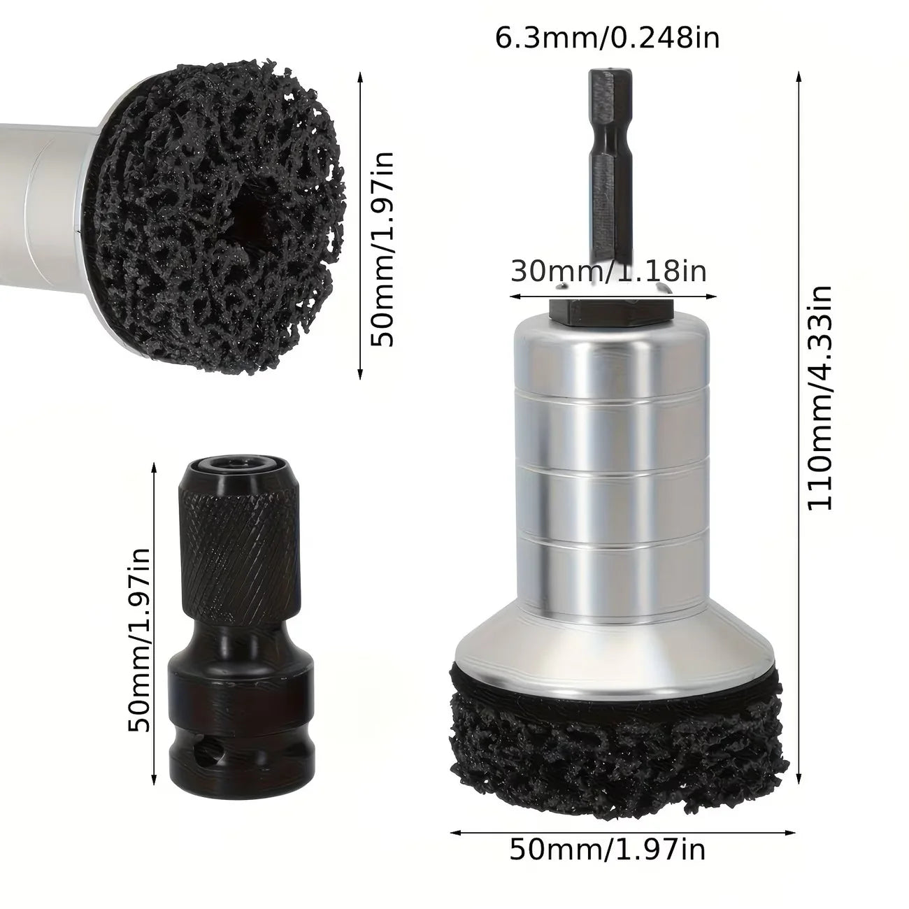 Wheel Hub & Brake Rust Removal Tool Kit